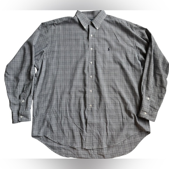 Ralph Lauren Black and White Checkered Shirt - Picture 1 of 9